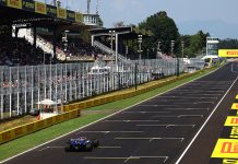 The main straight at Monza for the 2024 Formula 1 Italian Grand Prix