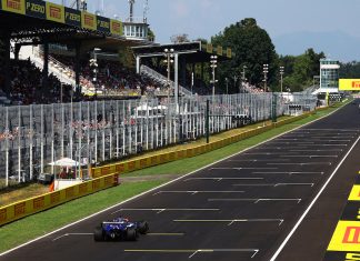 The main straight at Monza for the 2024 Formula 1 Italian Grand Prix