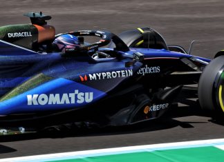 Williams FW46 during practice for the Formula 1 Italian Grand Prix at Monza